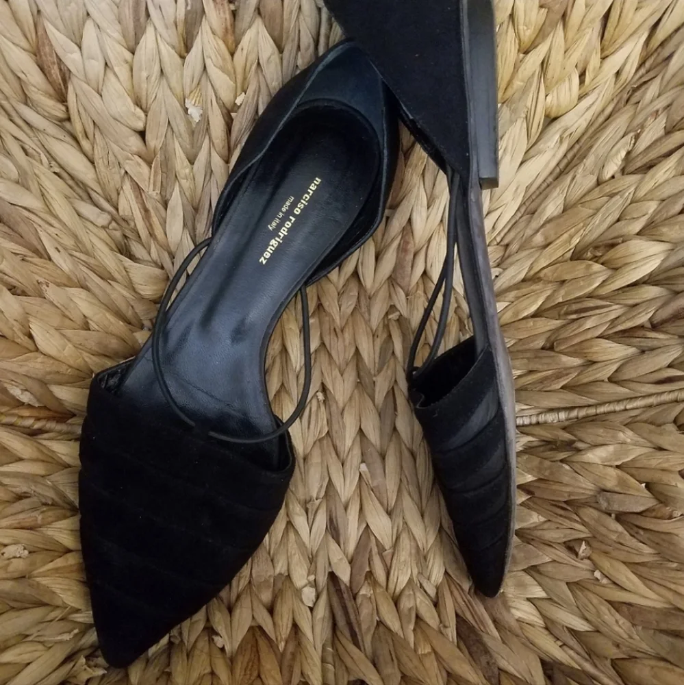 Narciso Rodriguez Suede Flats Size 37.5 - Picture 4 of 11